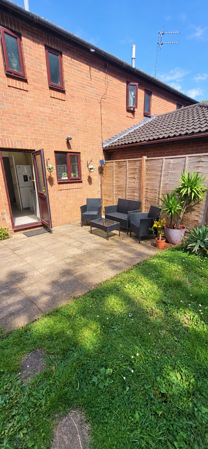 Rear garden and seating area